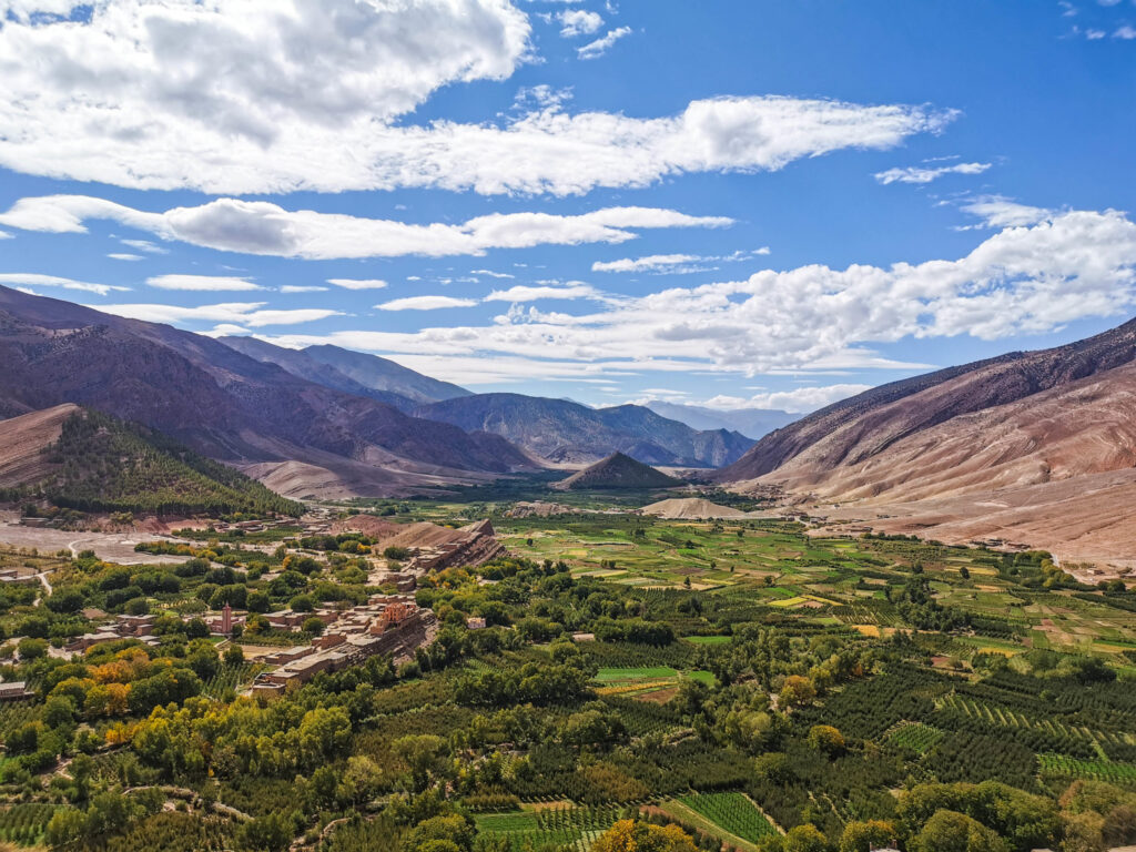 The Happy Valley (Ait Bouguemez) in summer