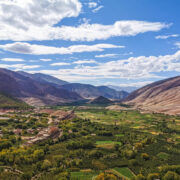 Panoramic view of the Ait Bougmez (Happy) Valley, High Atlas, Morocco